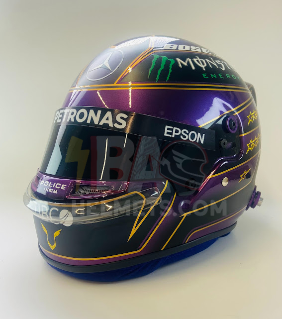 Lewis Hamilton 2020 Abu Dhabi F1 Helmet