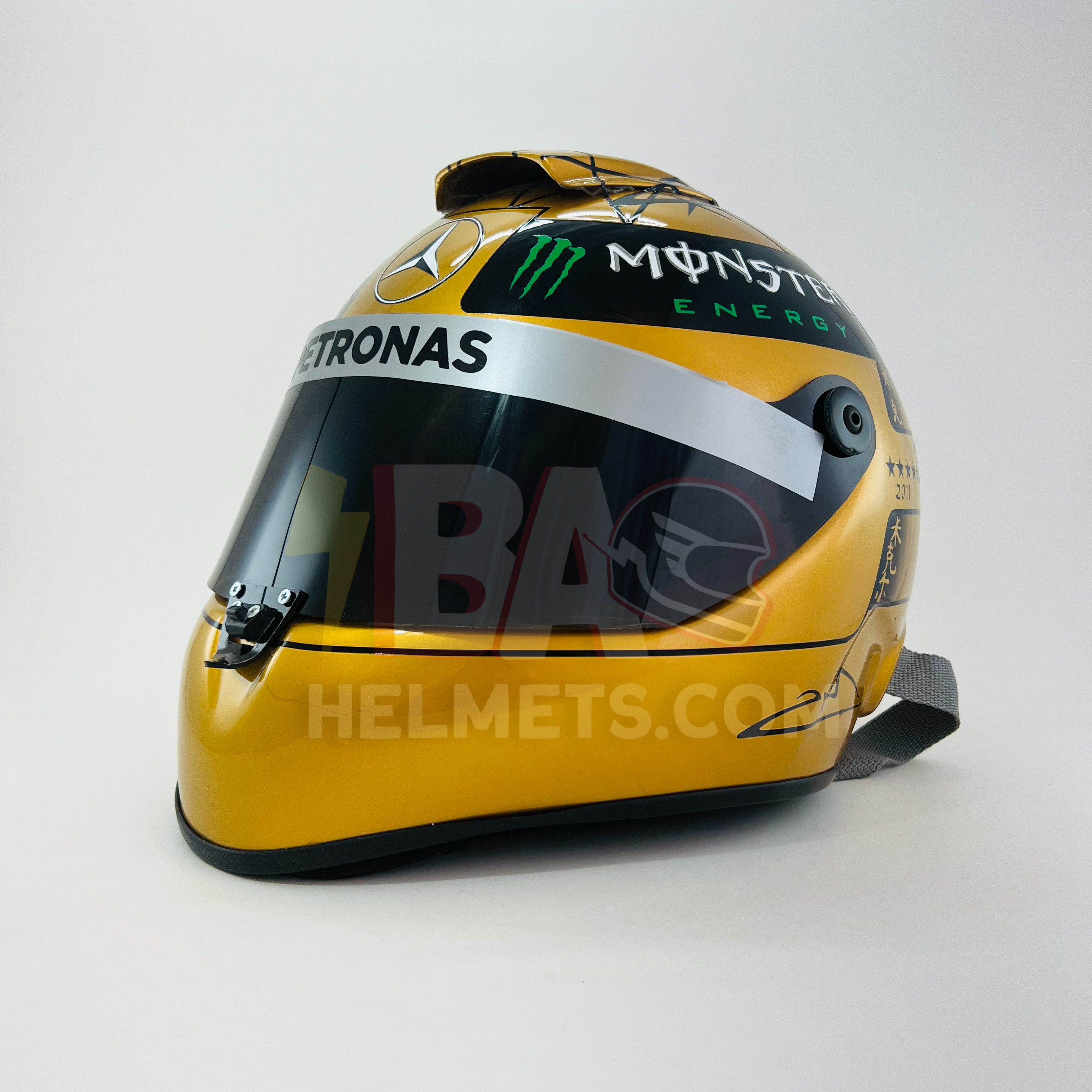 Michael Schumacher 2011 20 Years F1 Helmet Golden