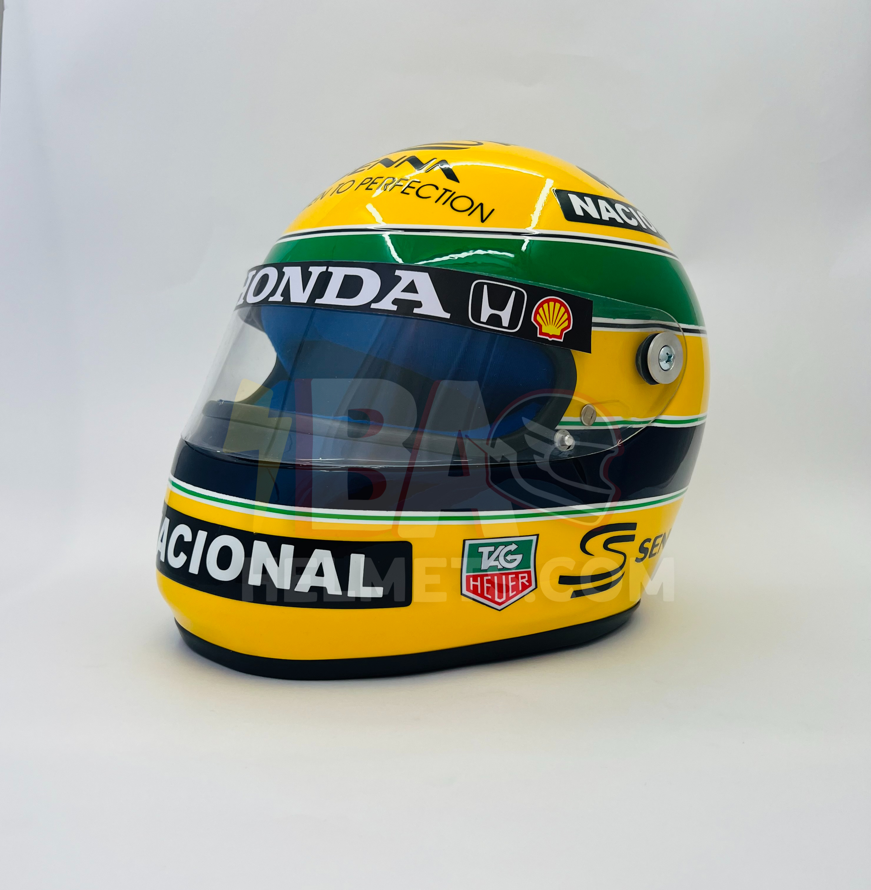 Ayrton Senna 1993 Paris Bercys F1 Helmet