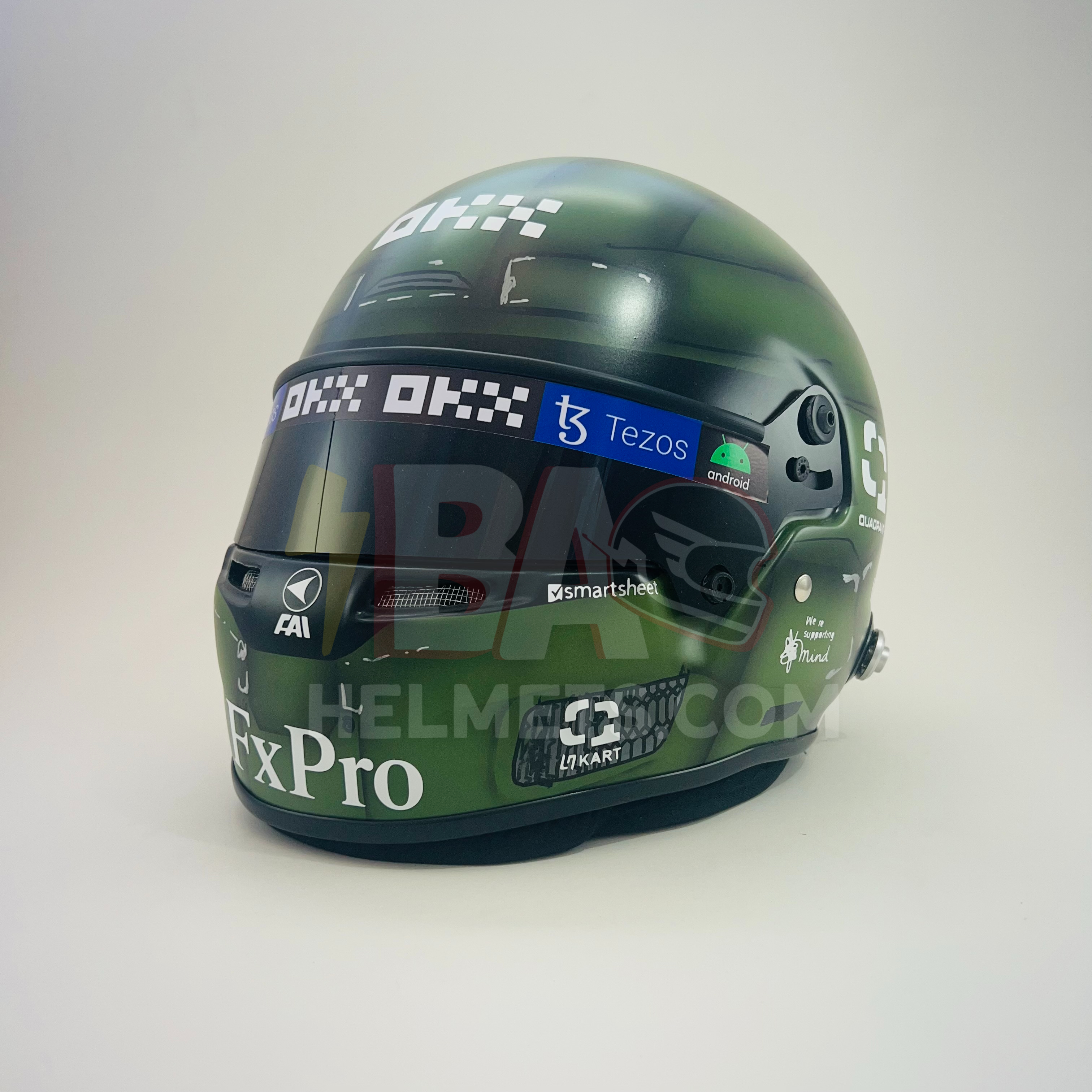 Lando Norris 2022 Singapure Halo F1 Helmet